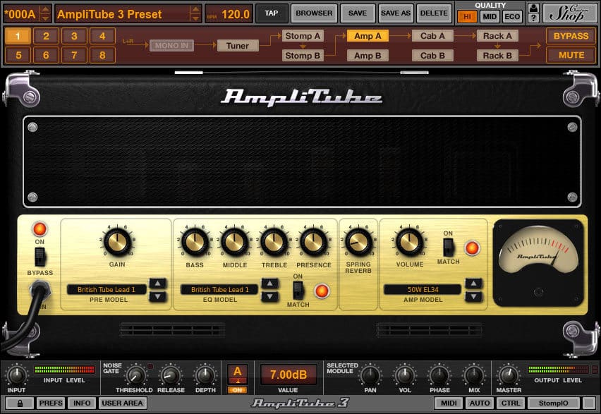 how toy use amplitube 3 in reaper